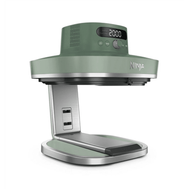 NINJA 5-in-1 XL Glass Air Fryer | AS090EUGN Crispi Pro | Power 2050 W | Capacity 5.7 L | Moss Green
