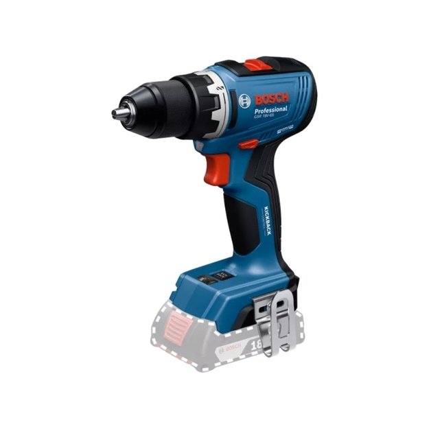 Akumuliatorinis gręžtuvas-suktuvas BOSCH GSR 18V-65 SOLO CT