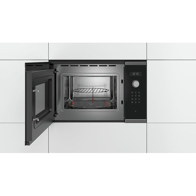 Bosch Serie 6 BEL554MB0 microwave Built-in Combination microwave 25 L 900 W Black, Stainless steel