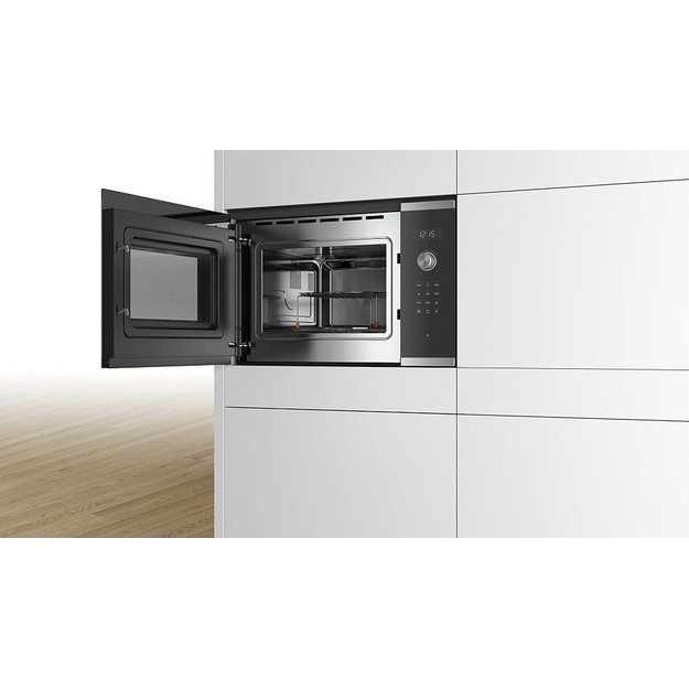 Bosch Serie 6 BEL554MB0 microwave Built-in Combination microwave 25 L 900 W Black, Stainless steel
