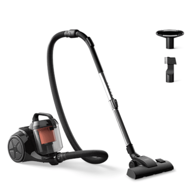 Philips | Vacuum cleaner | XB1142/10 1000 series | Bagless | Power 800 W | Dust capacity 1.3 L | Rich black/Coral moody