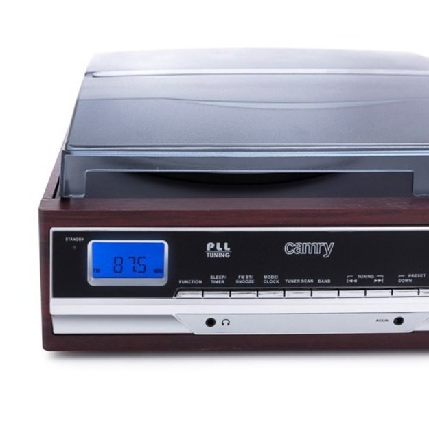 Camry | Turntable with radio | CR 1113 | AUX in | Brown