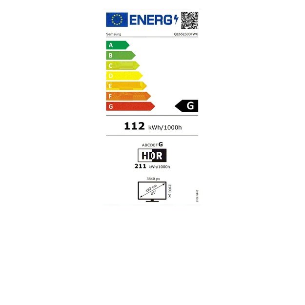 Samsung The Frame QE65LS03FWU 165.1 cm (65 ) 4K Ultra HD Smart TV Wi-Fi Black
