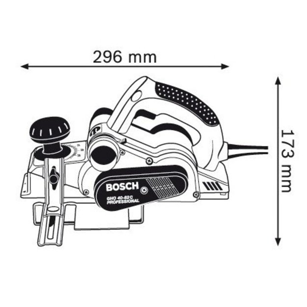 Bosch GHO 40-82 C Professional Black, Blue, Silver 14000 RPM 850 W