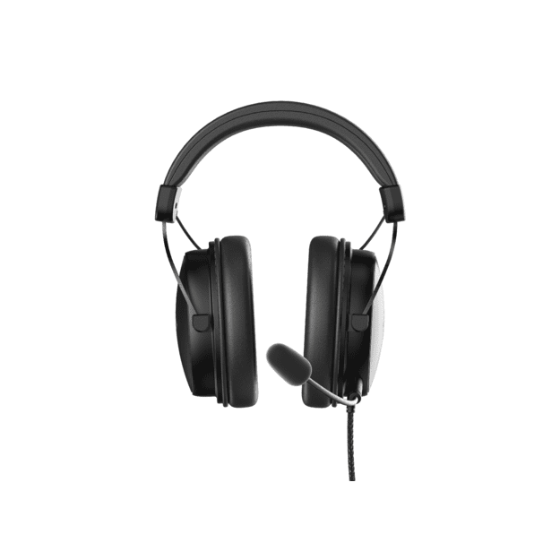 DH320 laidinės žaidimų ausinės DELTACO GAMING, i&scaron; odos, 3.5mm jungtis, garsumo ir nutildymo mikrofono valdikliai / GAM-190 