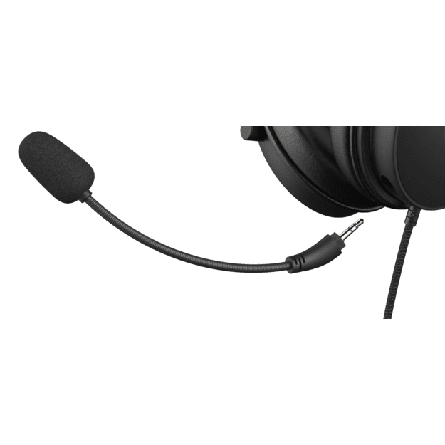 DH320 laidinės žaidimų ausinės DELTACO GAMING, i&scaron; odos, 3.5mm jungtis, garsumo ir nutildymo mikrofono valdikliai / GAM-190 