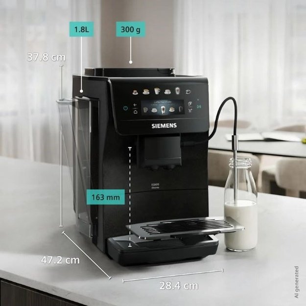 Siemens EQ600 iAroma TP603E08 15 bar espresso machine