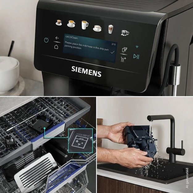Siemens EQ600 iAroma TP603E08 15 bar espresso machine