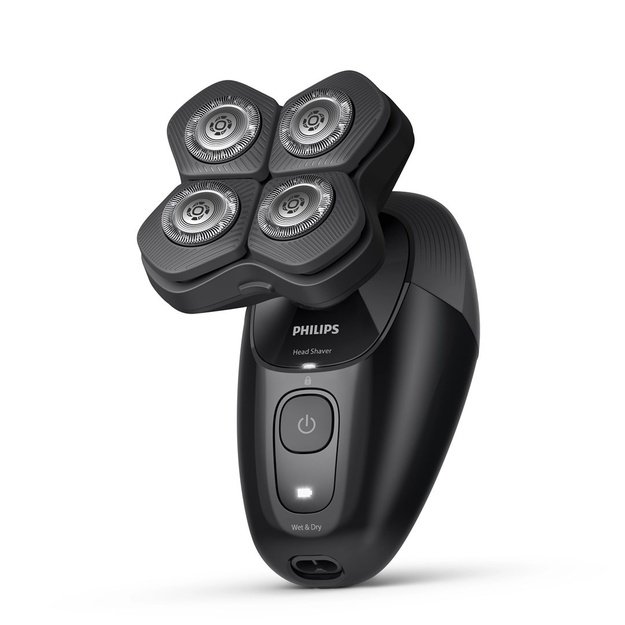 Philips Head Shaver | Pro 5000 Series HS5980/15 | Operating time (max) 60 min | Wet & Dry | Lithium | Deep Black