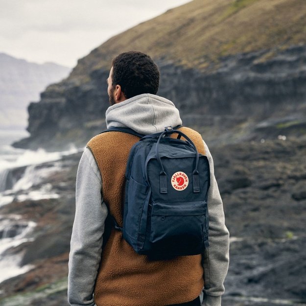 Fj&auml;llr&auml;ven Kanken Laptop 15  backpack Casual backpack Navy Polyamide, Polypropylene (PP), Vinyl