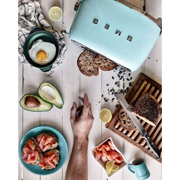 Smeg 50 s Style Toaster TSF01PBEU Pastel Blue
