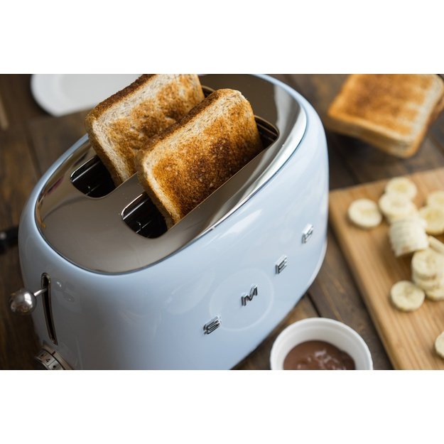 Smeg 50 s Style Toaster TSF01PBEU Pastel Blue