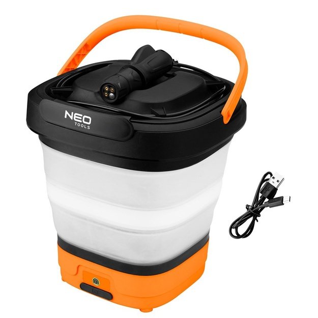 Pressure washer 12V, 5 Bar, foldable bucket, USB-C