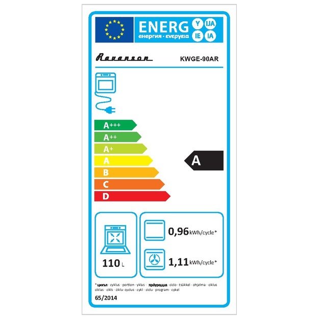Ravanson Retro KWGE&ndash;90AR gas and electric cooker (black)