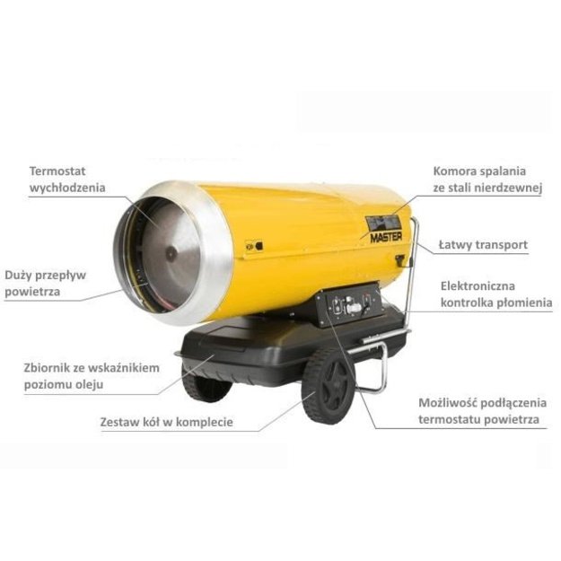 MASTER OIL HEATER B360 WITHOUT FLUE GAS 111KW