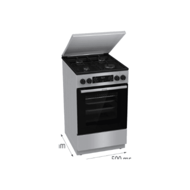 Gorenje GK5C42SJ | Cooker | Hob type Gas | Oven type Electric | Grey | Width 50 cm | Grilling | Depth 59.4 cm | 62 L