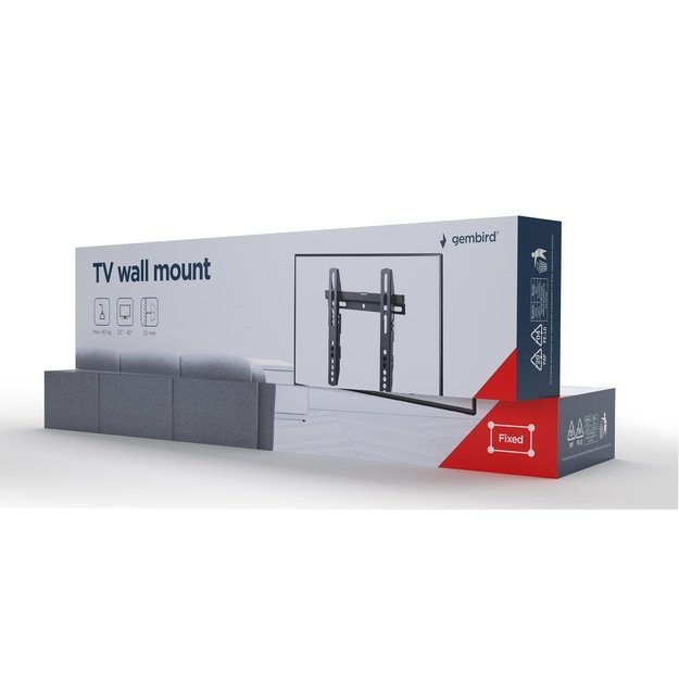Gembird | Wall mount | WM-42F-02 | Fixed | 23-42   | Black