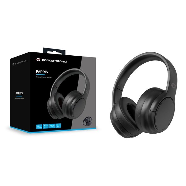 CONCEPTRONIC Headset Stereo WLS BT5.4/Mikro/Faltb.  30Std sw