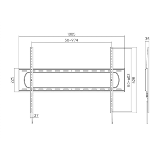 Sunne Wall mount | 60-120-LP Heavy-duty Fixed TV Wall Mount | 60-120   | Maximum weight (capacity) 120 kg