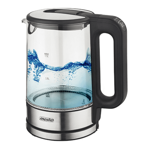 Mesko | Kettle | MS 1301b | Electric | 1850 W | 1.7 L | Glass | 360&deg; rotational base | Black