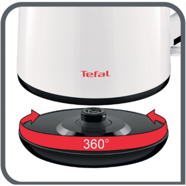 Tefal Safe Tea KO261130 Kettle, White | TEFAL