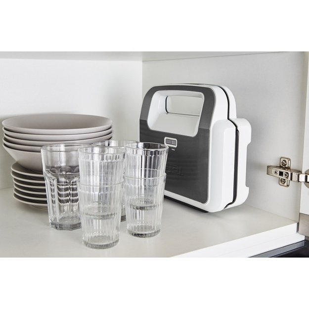 TEFAL | Wafle Maker Snack XL | SW701110 | 850 W | Number of pastry 2 | Belgium | White/Grey