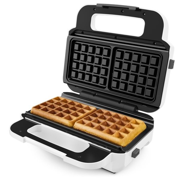 TEFAL | Wafle Maker Snack XL | SW701110 | 850 W | Number of pastry 2 | Belgium | White/Grey