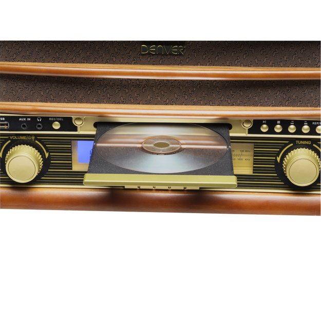 Retro wooden music center Denver MCR-50MK3 with tu