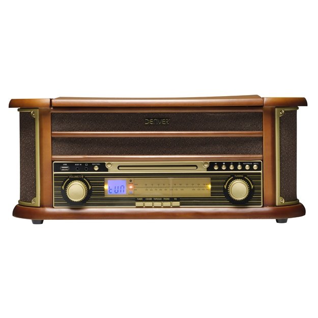 Retro wooden music center Denver MCR-50MK3 with tu