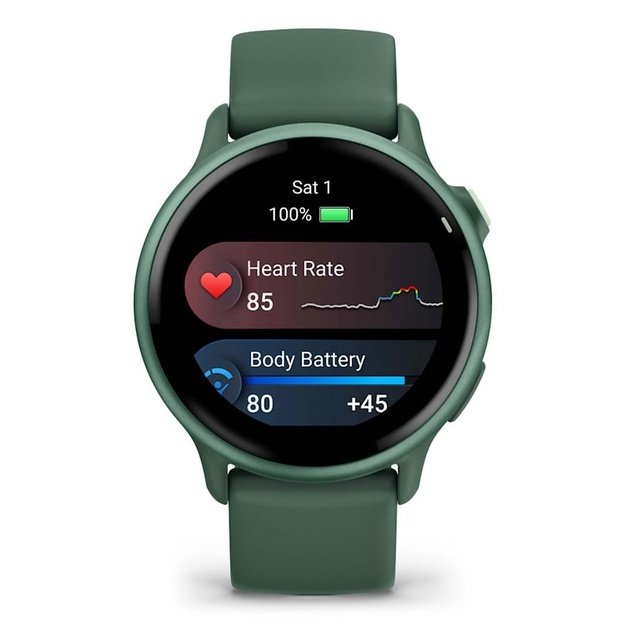 Garmin v&iacute;voactive 6 3.05 cm (1.2 ) AMOLED 42 mm Digital 390 x 390 pixels Touchscreen Green Wi-Fi GPS (satellite)