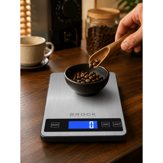 Brock SKS 1008 Large Size Digital Kitchen Scale With LED Display
