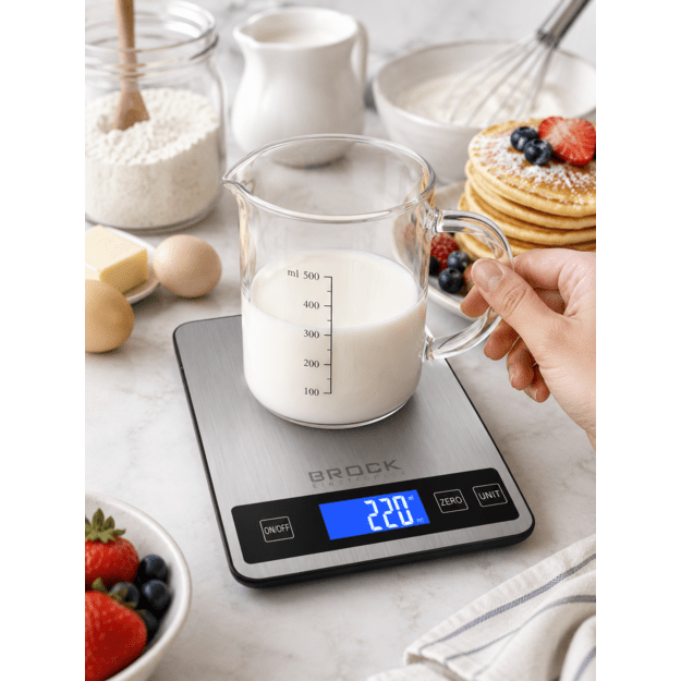 Brock SKS 1008 Large Size Digital Kitchen Scale With LED Display