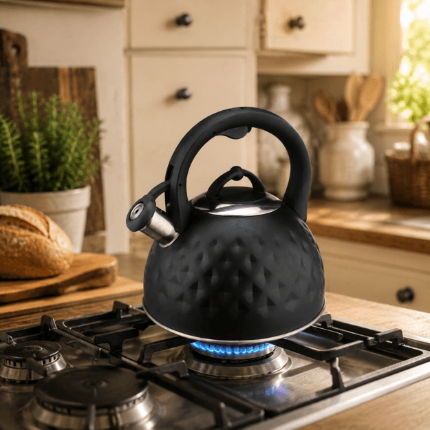 Brock MWK 003 BK La Cuisinette Kettle 2,5L Black/Steel