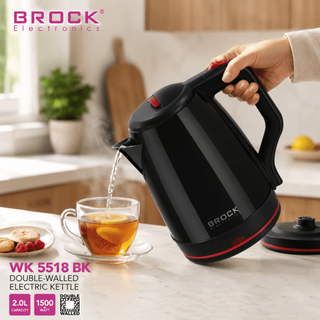 Brock WK 5518 BK Kettle With 360 Degree Base 2,0L 1500W Black