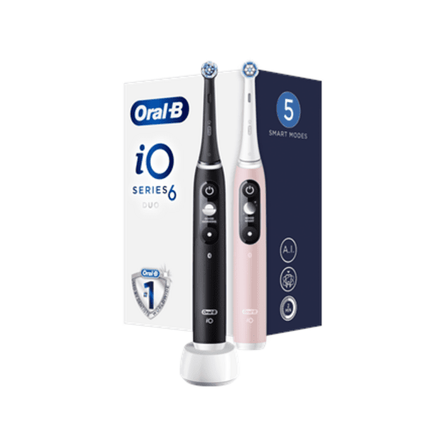Oral-B iO 6 Adult Rotating toothbrush Black, Pink