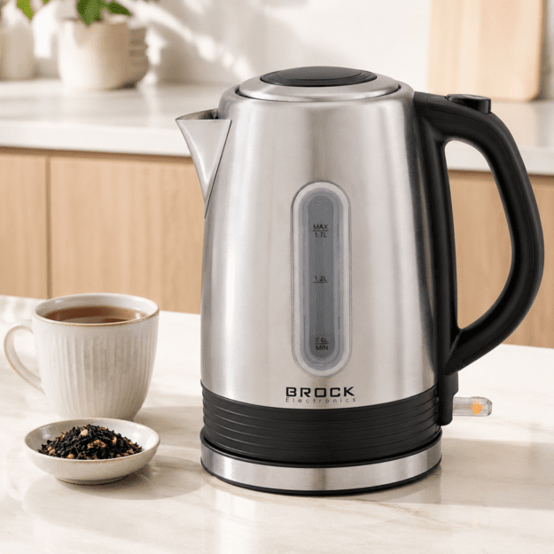 Brock WK 9903 SS Kettle With 360 Degree Base 1,7L 2200W Black/Steel