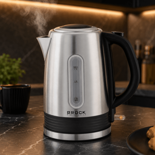 Brock WK 9903 SS Kettle With 360 Degree Base 1,7L 2200W Black/Steel