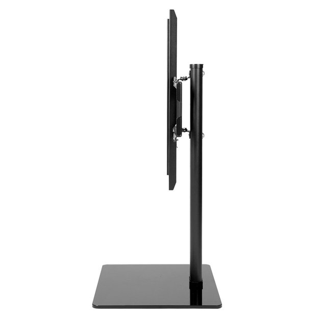 Maclean MC-386 Universal TV Stand Base for Cabinet Dresser Table Desk 32  - 75  40kg VESA 35&deg; Rotating Temepred Glass