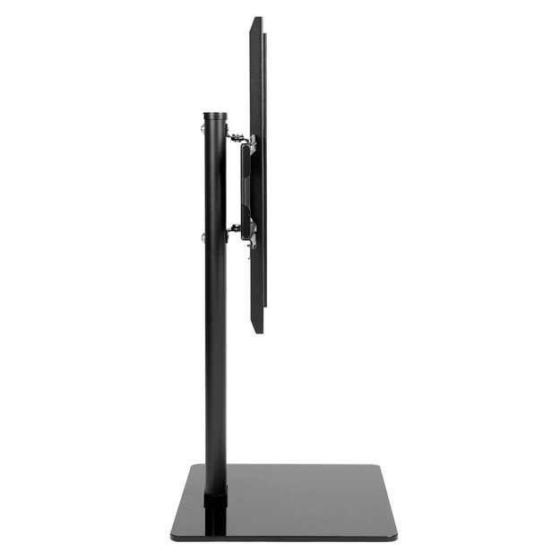 Maclean MC-386 Universal TV Stand Base for Cabinet Dresser Table Desk 32  - 75  40kg VESA 35&deg; Rotating Temepred Glass