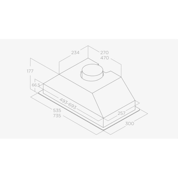 Elica ERA C BL/A/52 Built-in Black 370 m&sup3;/h D
