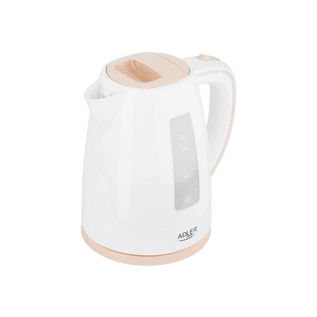 Adler | Kettle | AD 1264 | Standard | 2200 W | 1.7 L | Plastic | 360&deg; rotational base | White