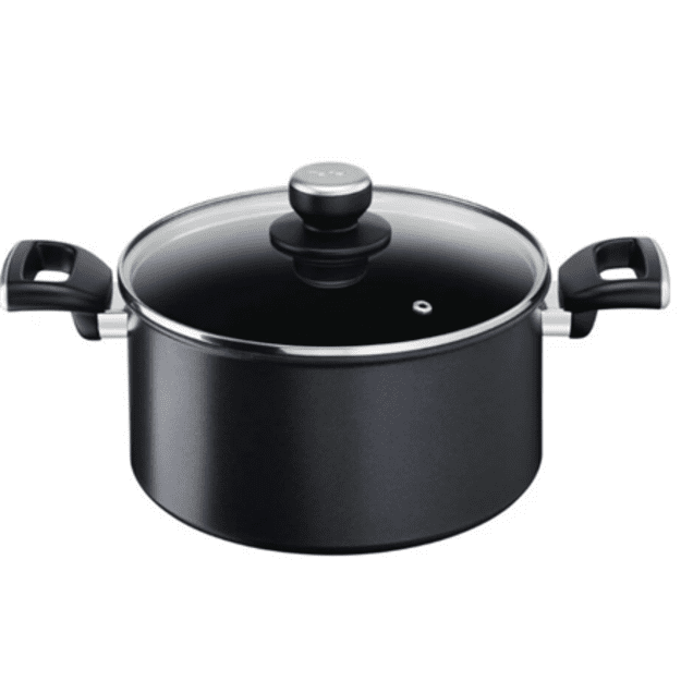 TEFAL | Unlimited Stewpot | G2554672 | 5 L | Aluminum | Dishwasher proof | Lid included | Black