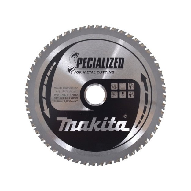 Pjovimo diskas MAKITA 150x20 52T DCS551M