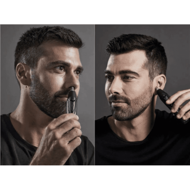 Rowenta Nose and Ear Trimmer | TN3011F0 | Cordless | Wet & Dry | Black/Blue