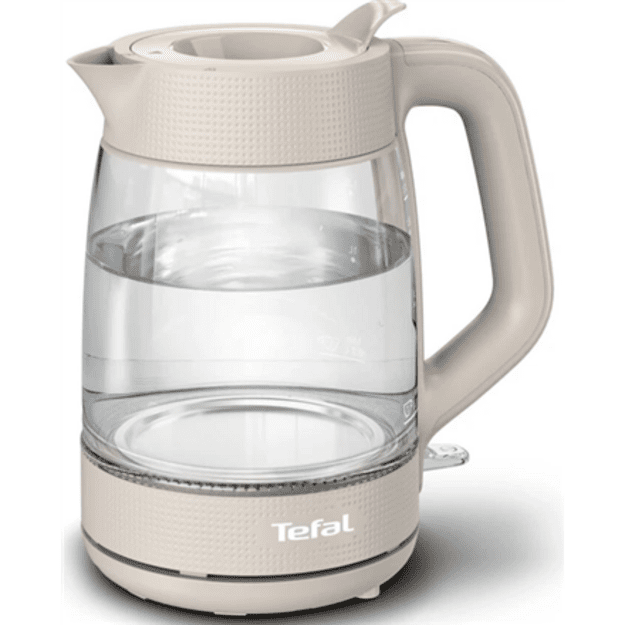 TEFAL Kettle | KO2G0BE0 | 2000 W | Electric | 1.7 L | Glass | 360&deg; rotational base | Grey/Transparent