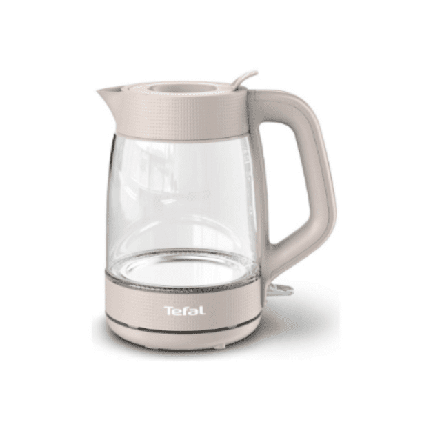 TEFAL Kettle | KO2G0BE0 | 2000 W | Electric | 1.7 L | Glass | 360&deg; rotational base | Grey/Transparent