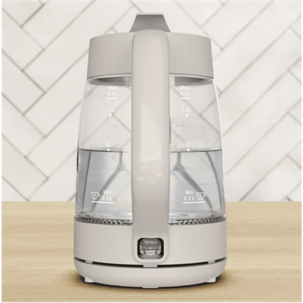 TEFAL Kettle | KO2G0BE0 | 2000 W | Electric | 1.7 L | Glass | 360&deg; rotational base | Grey/Transparent