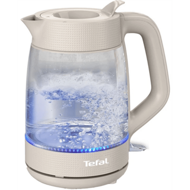 TEFAL Kettle | KO2G0BE0 | 2000 W | Electric | 1.7 L | Glass | 360&deg; rotational base | Grey/Transparent