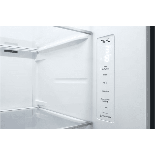 LG Refrigerator | GSGV81PYLL | Energy efficiency class E | Free standing | Side by side | Height 179 cm | Fridge net capacity 41