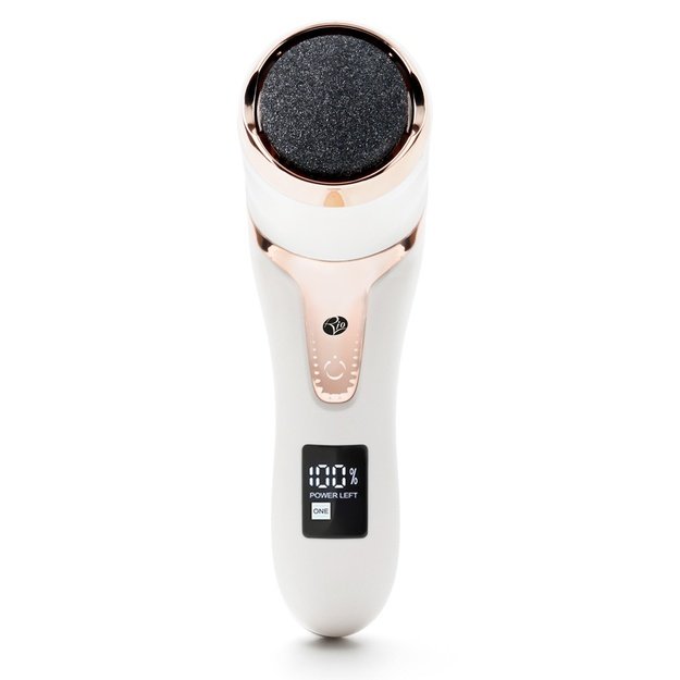 Rio Go Smooth Electric Foot File With Vacuum Action, White
